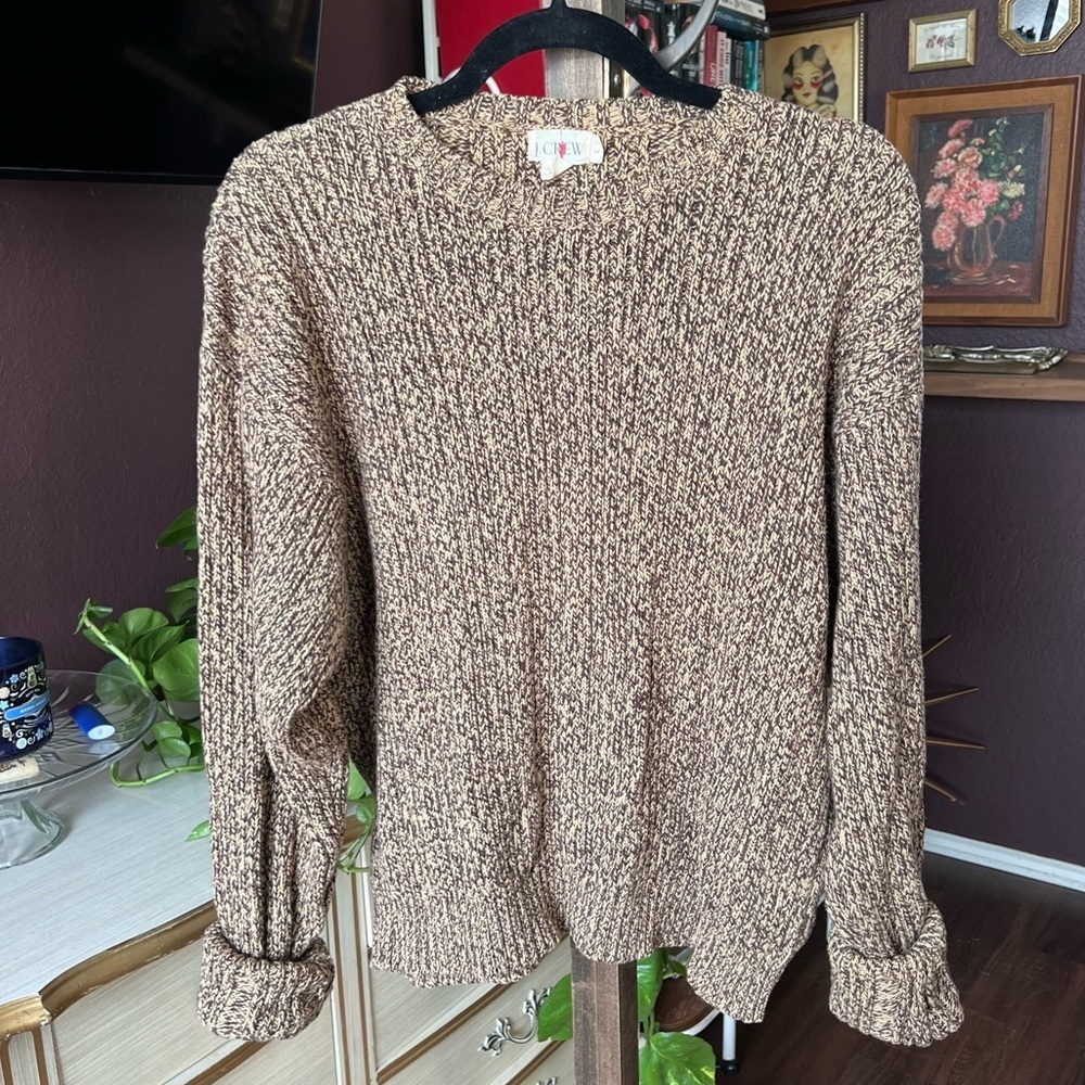 Vintage J Crew Sweater Large 100% Cotton Oarsman